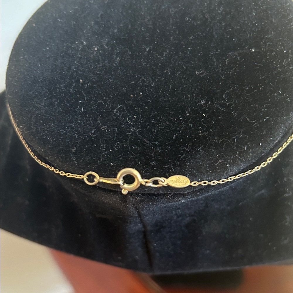Givenchy Goldtone Logo Necklace with Geometric Pendant - Picture 3 of 4
